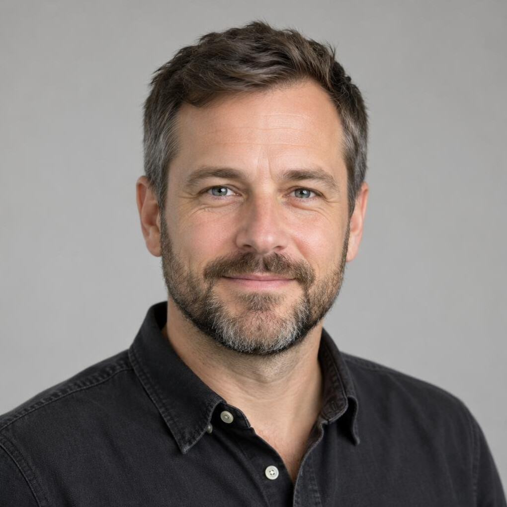 Portrait of a man with a short beard